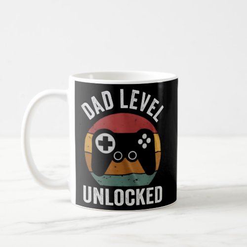 New Dad Dad Level Unlocked Day Gaming Coffee Mug