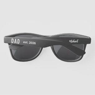 New Dad - est.2026 - personalized blue Sunglasses