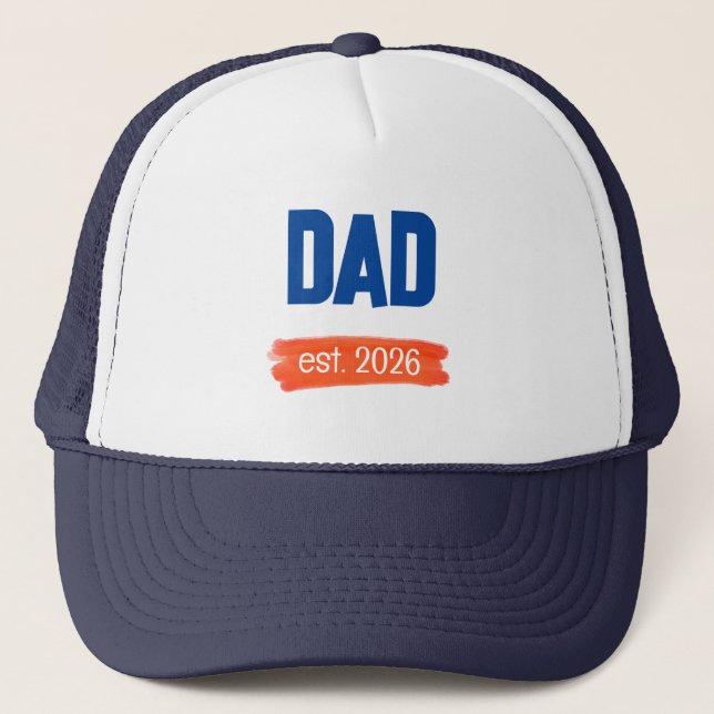 NEW DAD - est.2026 Trucker Hat (Front)
