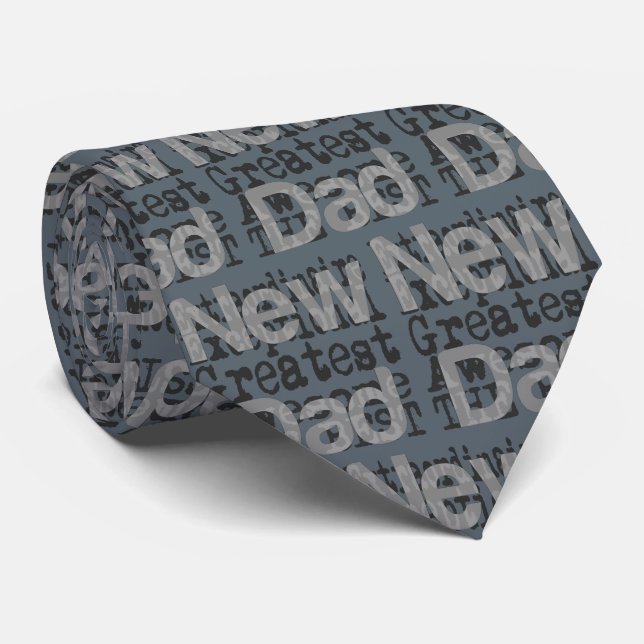 New Dad Extraordinaire Neck Tie (Rolled)