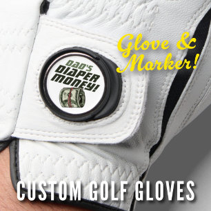 New Dad Fathers Day Baby Shower Diaper Money Game Golf Glove
