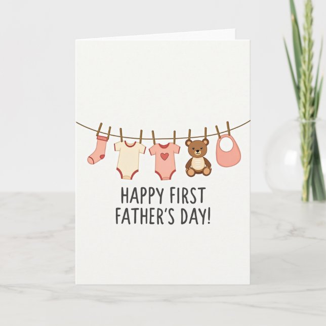 New Dad First Fathers Day Card (Front)