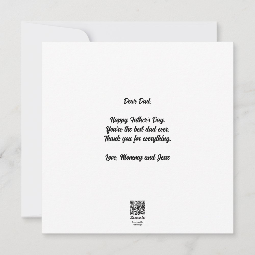 Disover New Dad First Father's Day Family Photo Grid Holiday Card