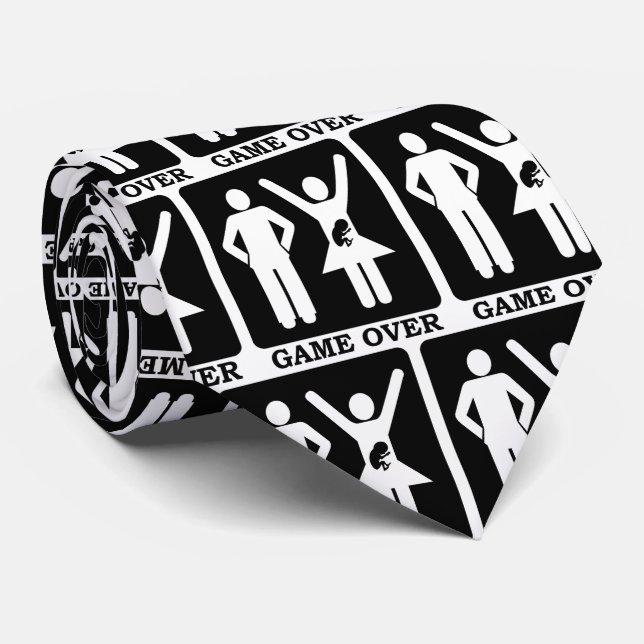 New Dad - Game Over Neck Tie (Rolled)