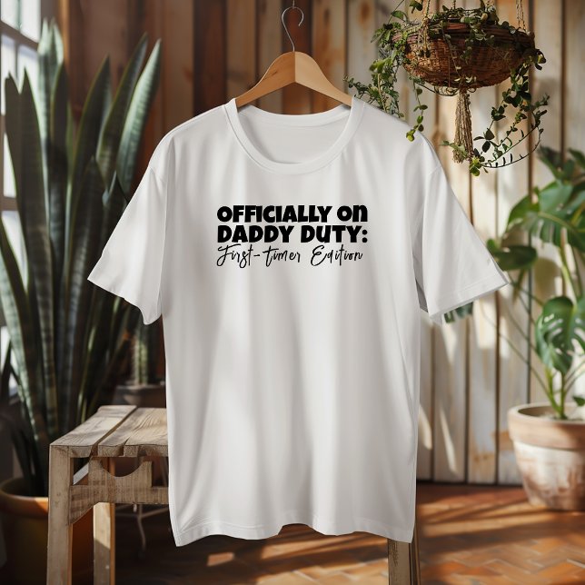 New Dad Gift Ironic Slogan black letter T-Shirt (Creator Uploaded)