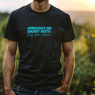 New Dad Gift Ironic Slogan blue letter T-Shirt