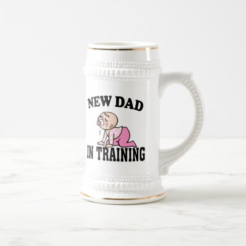 New Dad Girl Beer Stein