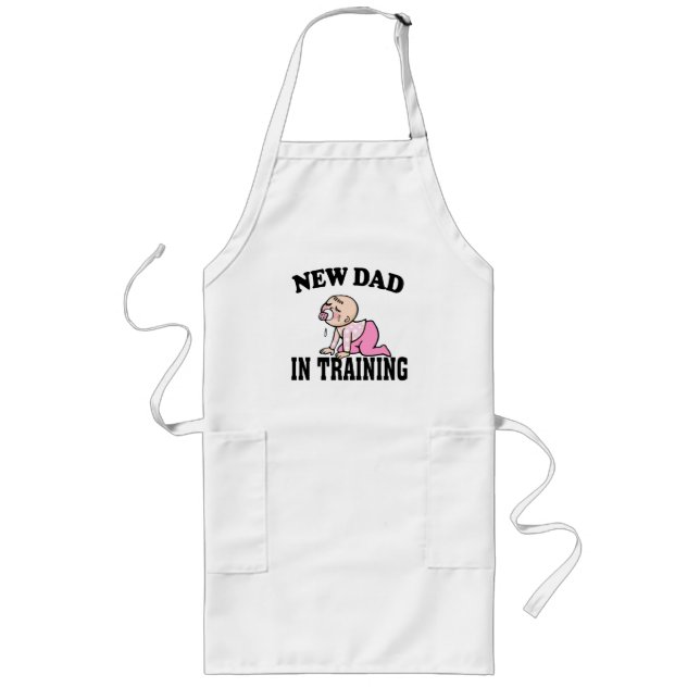 New Dad Girl Long Apron (Front)