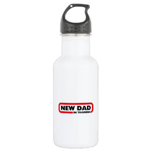 New Dad in Training Stainless Steel Water Bottle