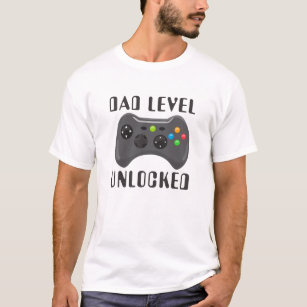 New Dad Level Unlocked Gaming Gamer Father's Day T-Shirt