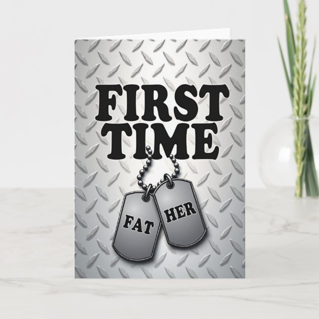 New Dad Metallic Father Card (Front)