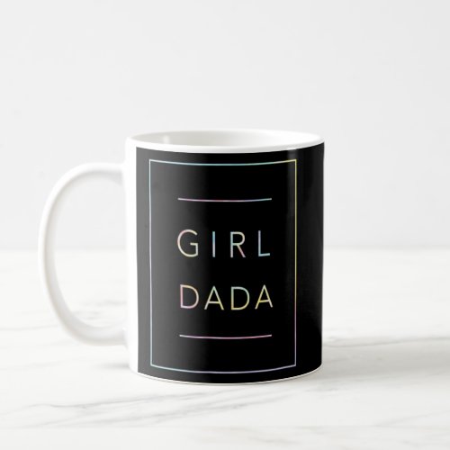 New Dad of Girl Pregnancy Announcement Proud G Tie Coffee Mug