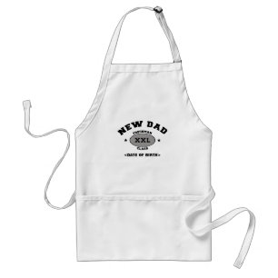 New Dad Personalized Gift XXL Adult Apron