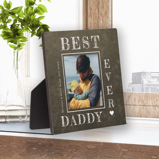New dad photo personalized First Fathers Day Plaque (Creator Uploaded)