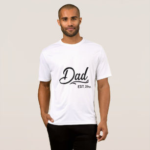New Dad Pregnancy Announcement Typography T-Shirt