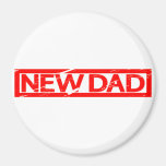New Dad Stamp Magnet