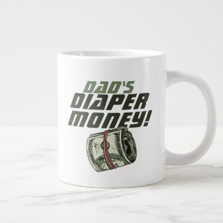 New Dad Weekend Golfer Dad's Diaper Money Cash Giant Coffee Mug