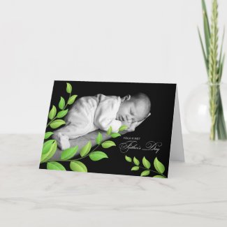 New Daddy 1st Father's Day Newborn Baby Card