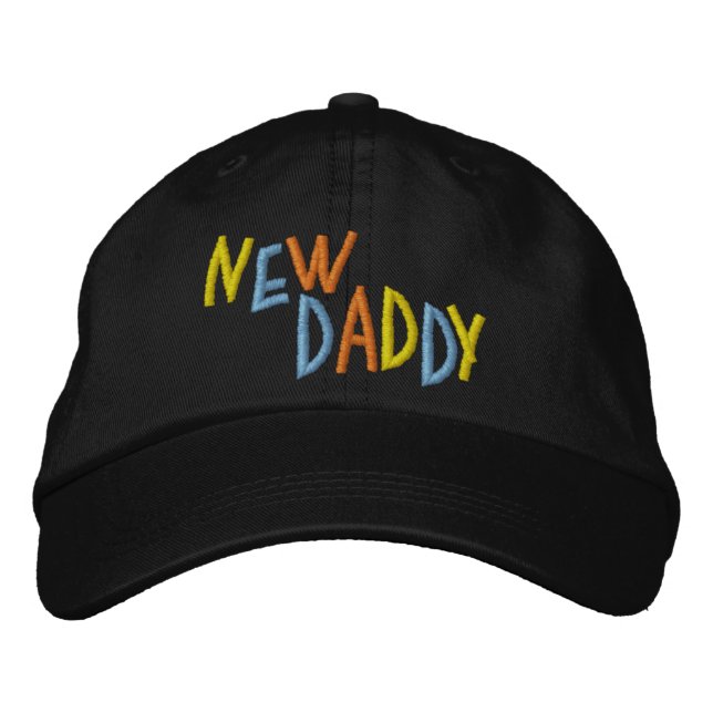 New Daddy Embroidered Baseball Cap (Front)
