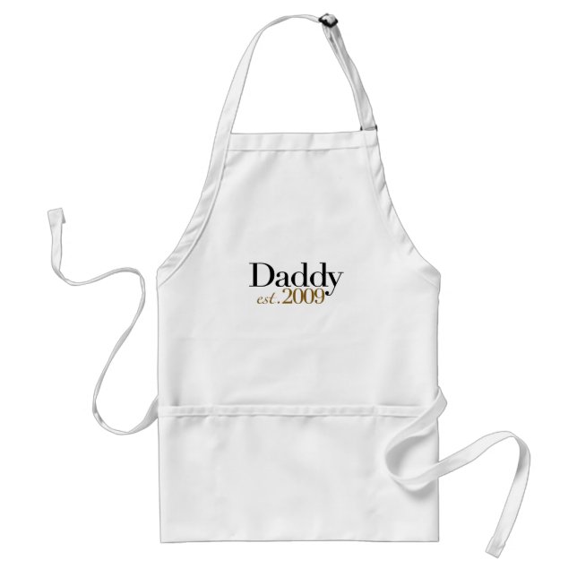 New Daddy Est 2009 Adult Apron (Front)