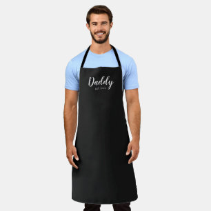 New Daddy Established 2023 typography Apron
