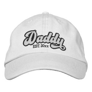 New Daddy Established Personalized Embroidered Baseball Cap
