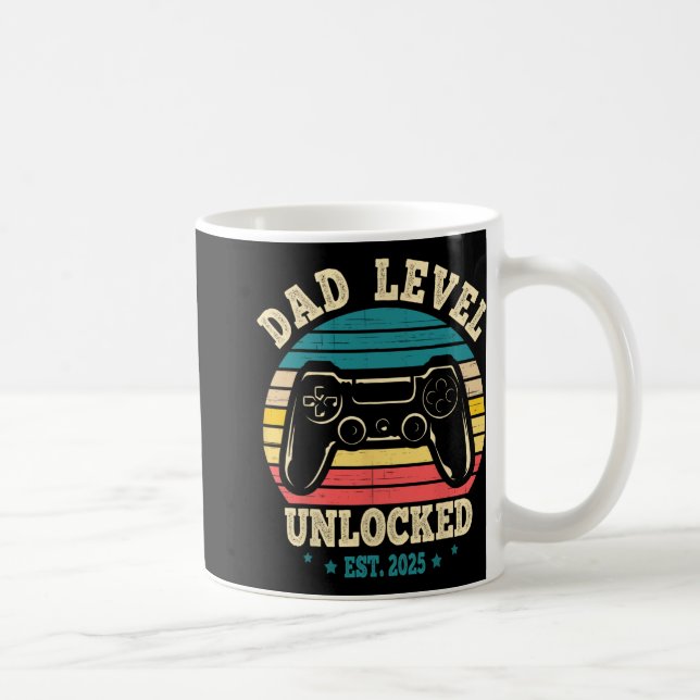 New Daddy I Leveled Up To Dad Mens Pregnancy Idea  Coffee Mug (Right)