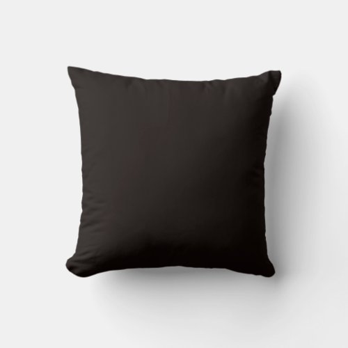 New Dark Brown Solid Couch Pillow Gift
