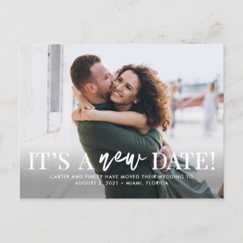New Date Editable Color Change The Date Postcard by berryberrysweet at Zazzle