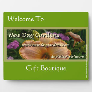 New Day Gardens Customizable Boutique Placard Plaque