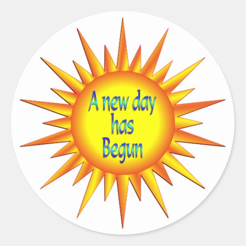 New Day Hope Classic Round Sticker