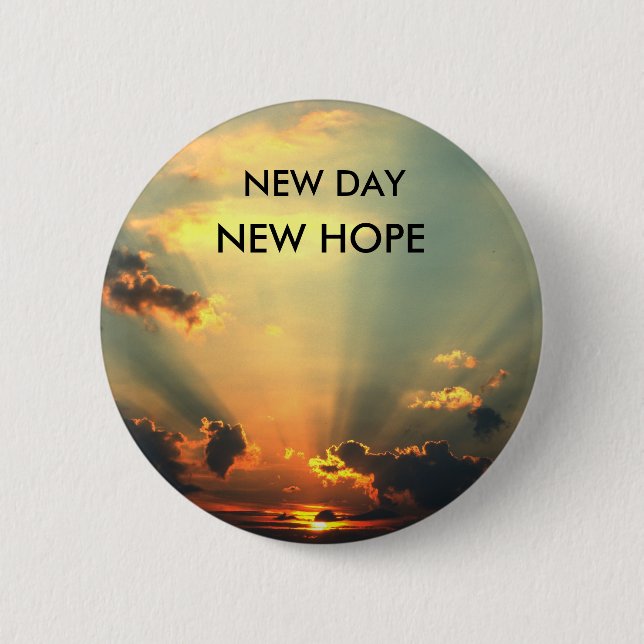 NEW DAY, NEW HOPE Button (Front)