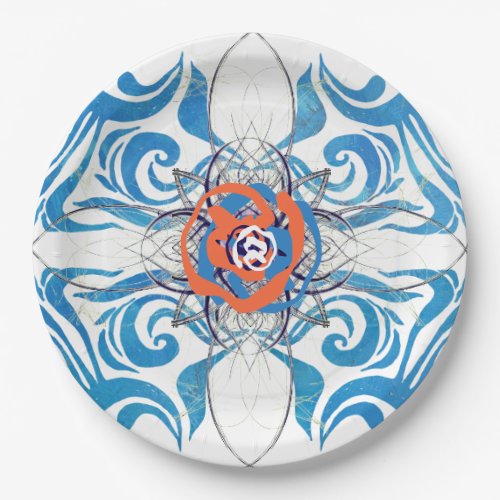 New Deco Blue Elegance Paper Plates