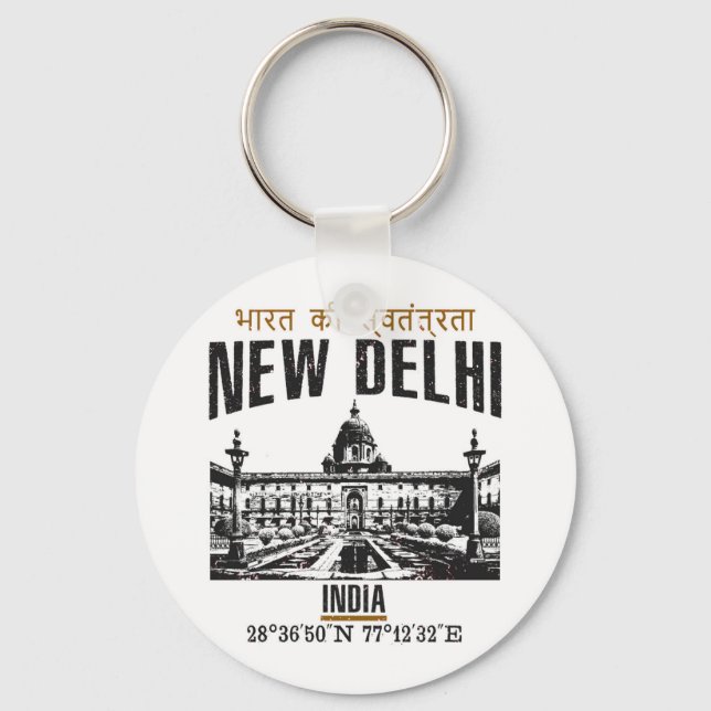 New Delhi Keychain (Front)