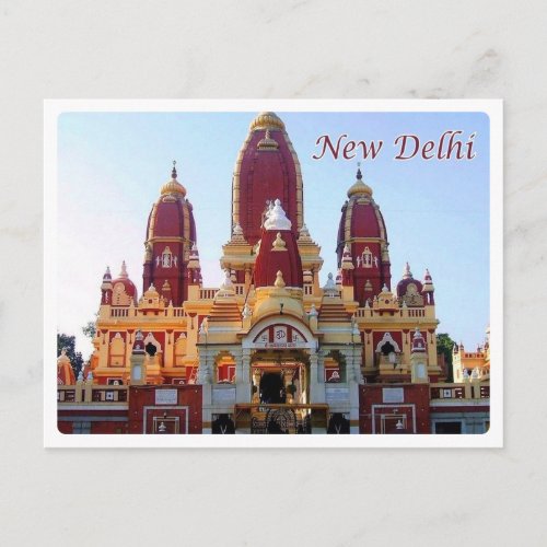 New Delhi _ Laxminarayan Temple _ Postcard