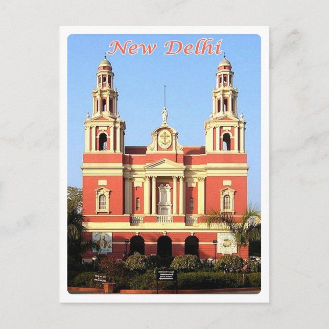 New Delhi - The Sacred Heart Cathedral - Postcard (Front)