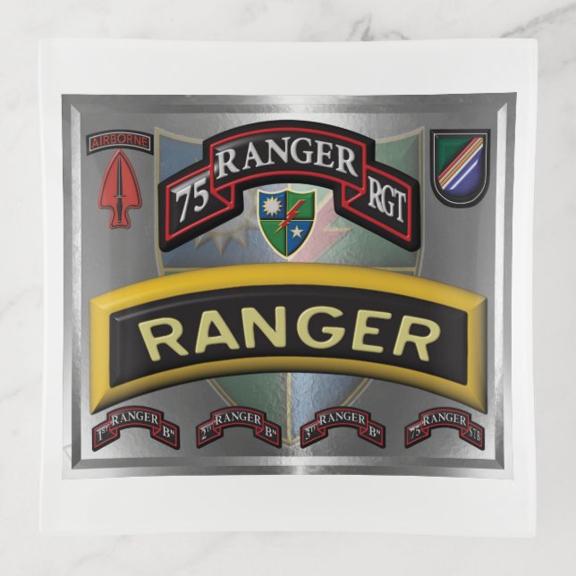 New Design 75th Ranger Regiment Trinket Tray (Front)