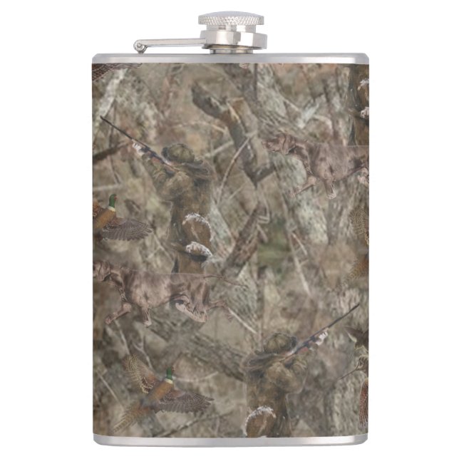 New design camouflage for the hunter coffee mug flask (Front)