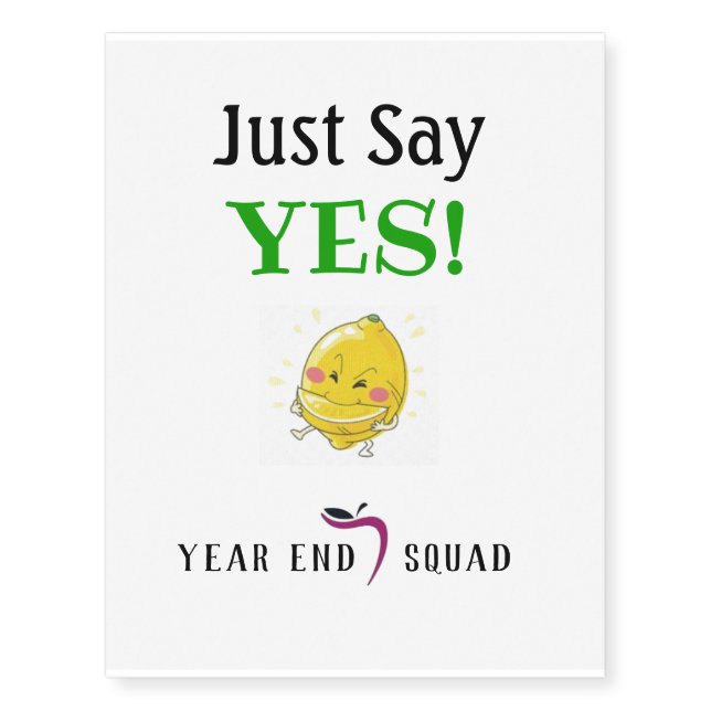 NEW DESIGN Custom Temporary Tattoos (Front)