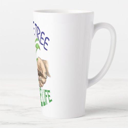 NEW DESIGN GO GREEN TALL COFFEE MUG