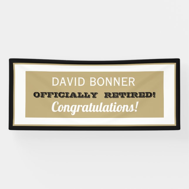 New design!Happy retirement banner (Horizontal)