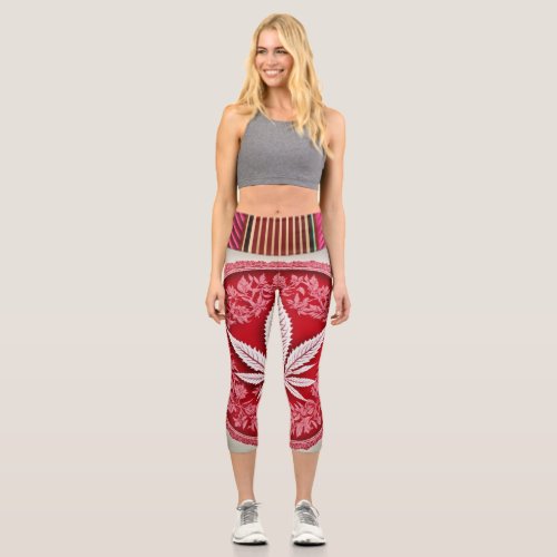 New design High Waisted colourful Capris