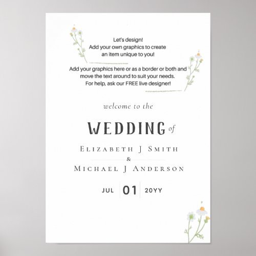 NEW DESIGN OWN WEDDING SIGN 11x154