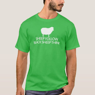 New Design sheep follow sheep think friend T-Shirt