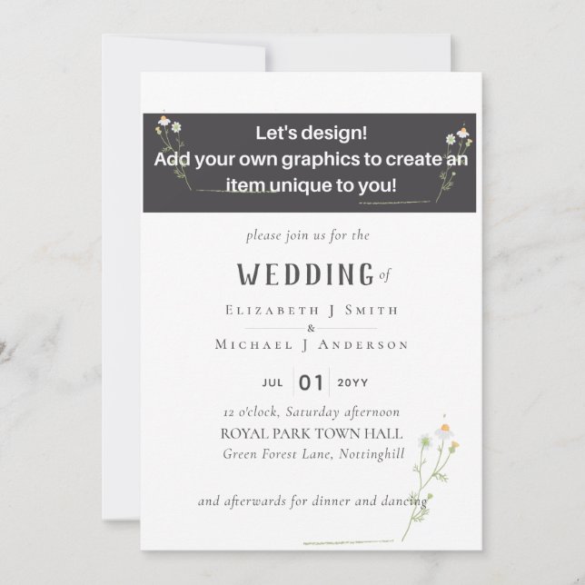 NEW! Design Your Own Wedding Item (Front)