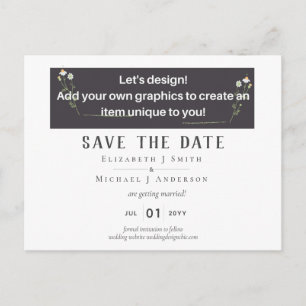 NEW! Design Your Own Wedding Item Postcard