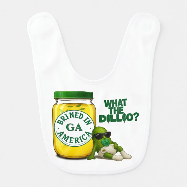 New Dillivery in Town Baby Boy Bib (Front)