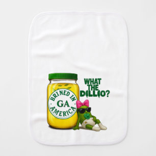 New Dillivery in Town Baby Girl Burp Cloth