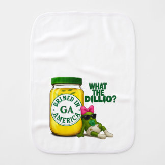 New Dillivery in Town Baby Girl Burp Cloth
