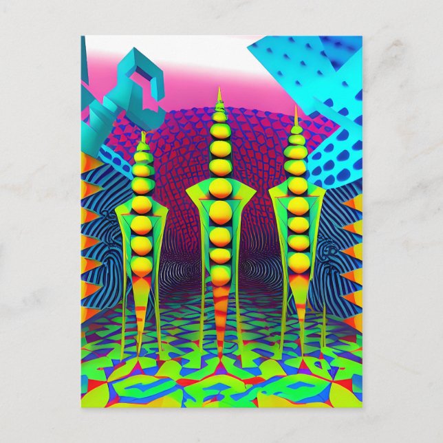 New Dimensions Beckon - Ken Gage Art Postcard (Front)